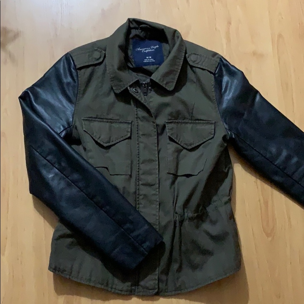 American Eagle Faux Leather Moto Jacket
